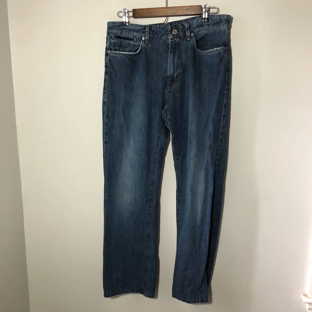 Incotex five regular straight leg 34x30 mens jeans cotton casual minimalist